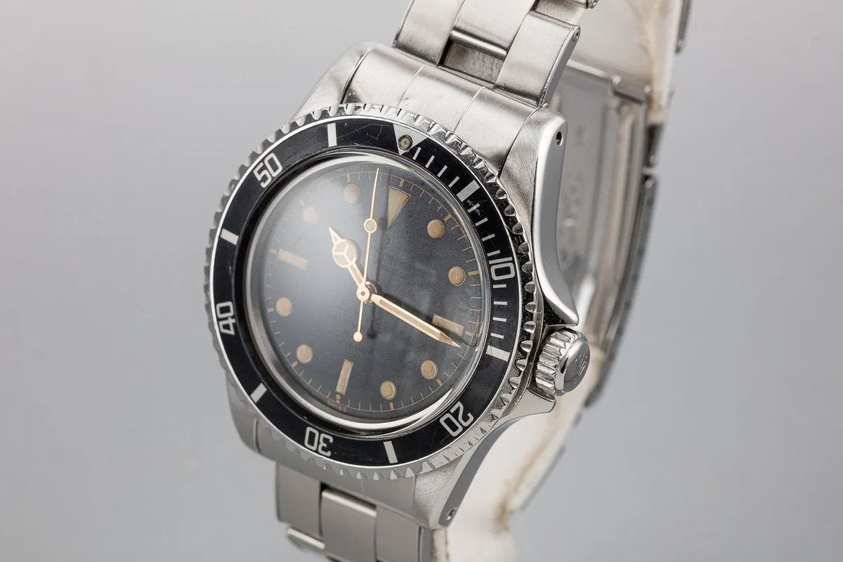 1961 Tudor Pointed Crown Guard Case Submariner 7928 with Gilt Dial