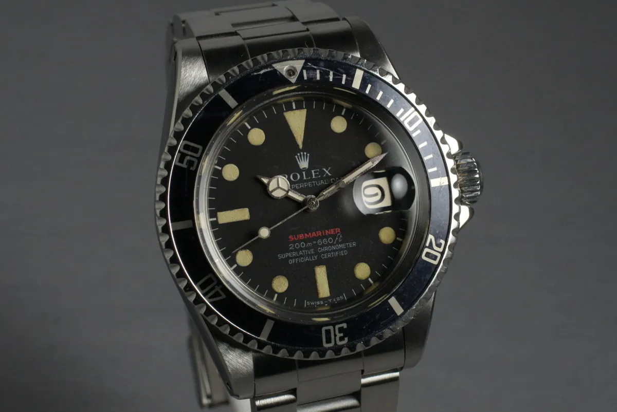 1969 Rolex Red Submariner 1680 Mark II Dial