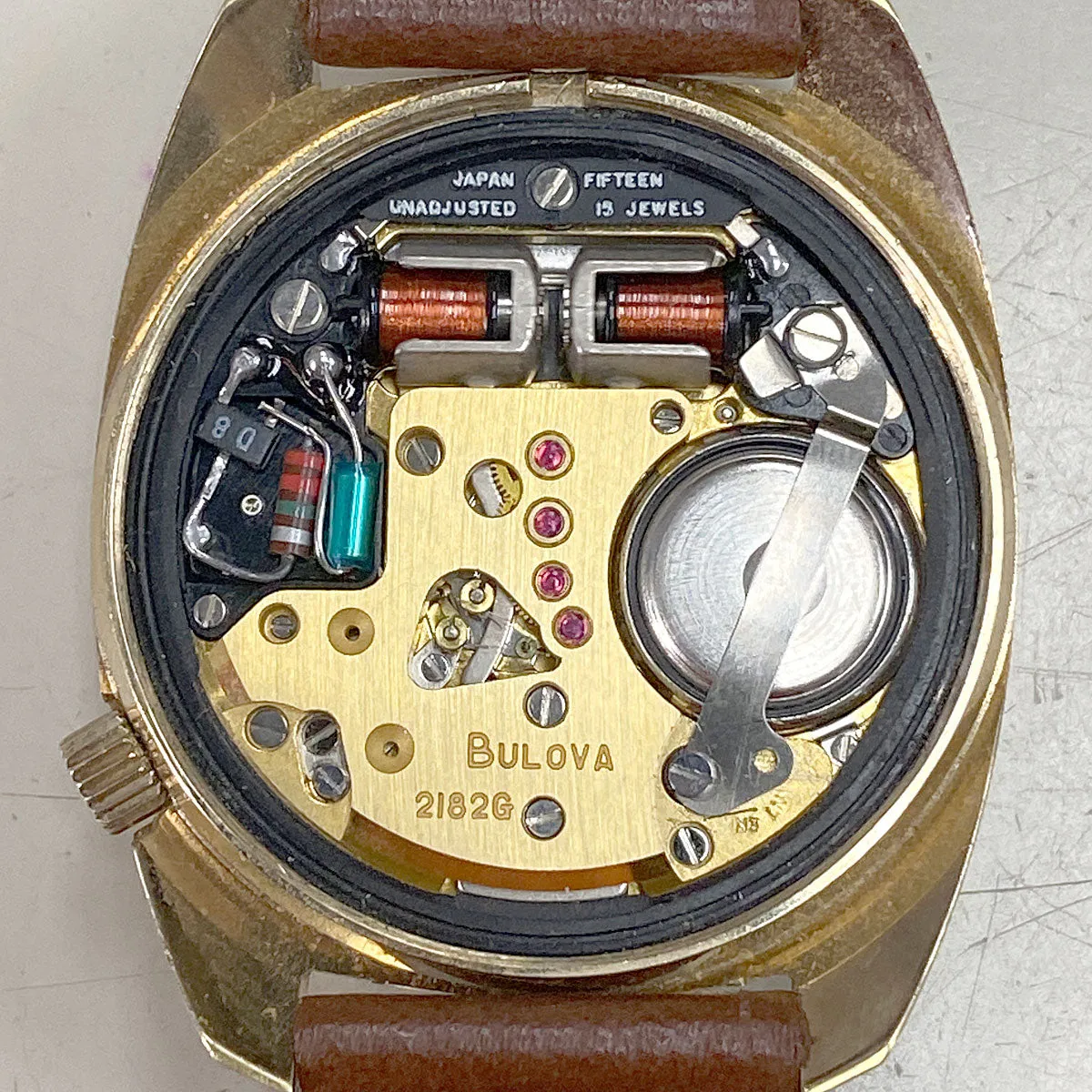 1970s Bulova Accutron 2182G Day Date