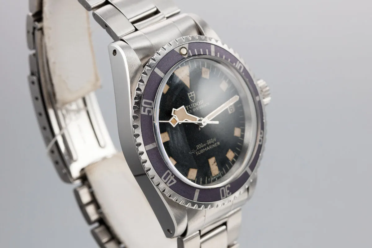 1974 Tudor Snowflake Submariner 9411/0  "Stone" Dial with Lavender Bezel Insert