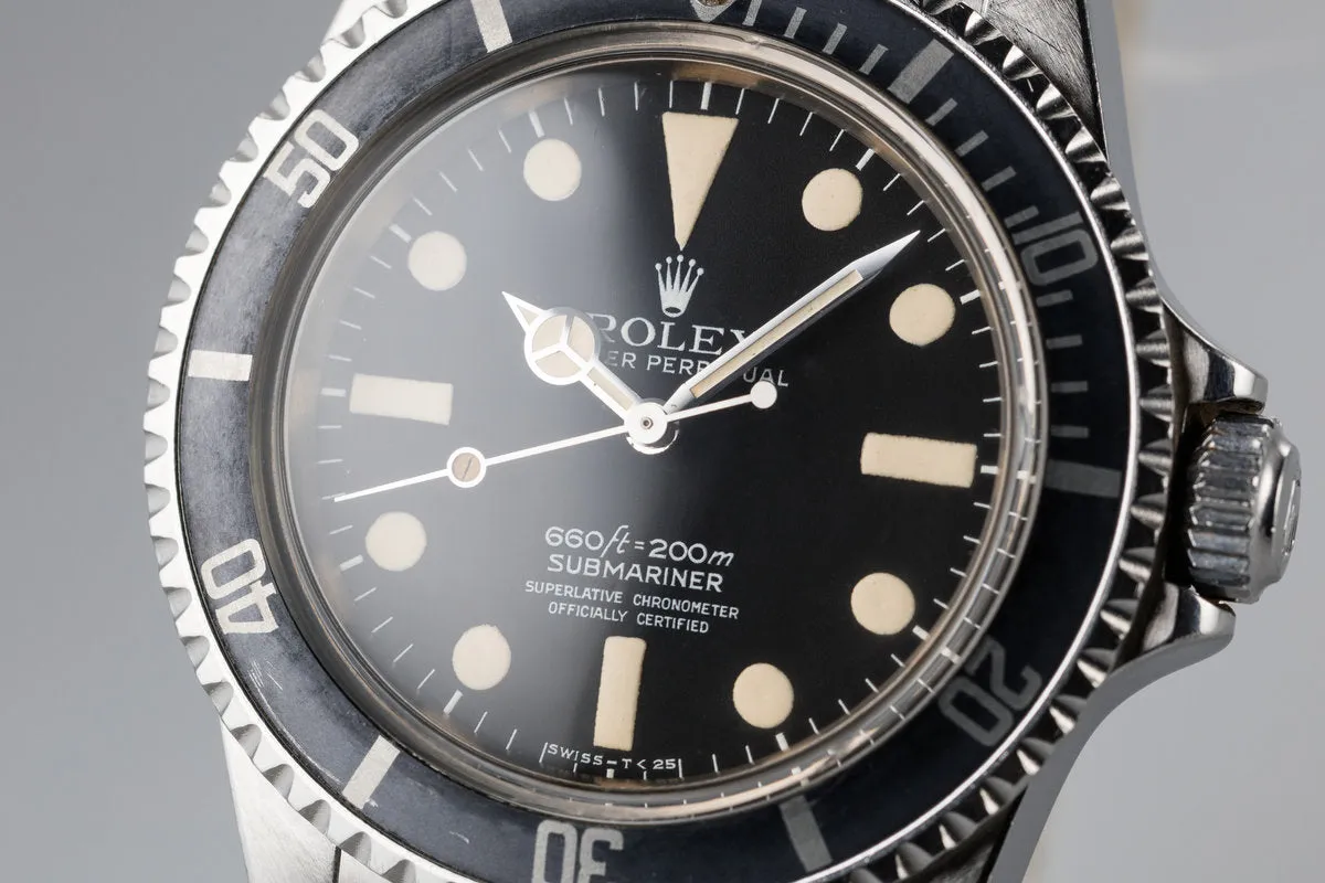 1977 Rolex Submariner 5512 with Mark 1Maxi Dial owned by Robert F Marx "the true father of underwater archaeology"