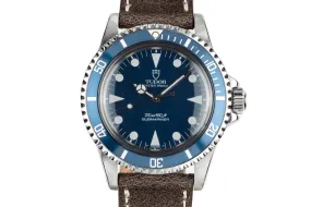 1985 Tudor Submariner 94010 Blue Dial