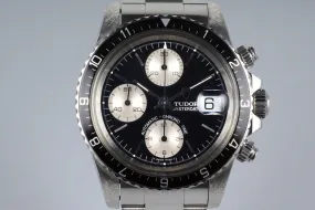 1995 Tudor Chronograph Big Block 79170 Black Dial with Box and Papers