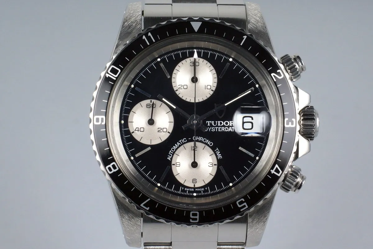 1995 Tudor Chronograph Big Block 79170 Black Dial with Box and Papers