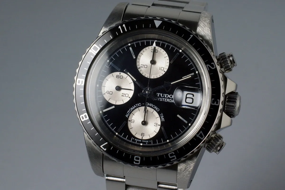 1995 Tudor Chronograph Big Block 79170 Black Dial with Box and Papers