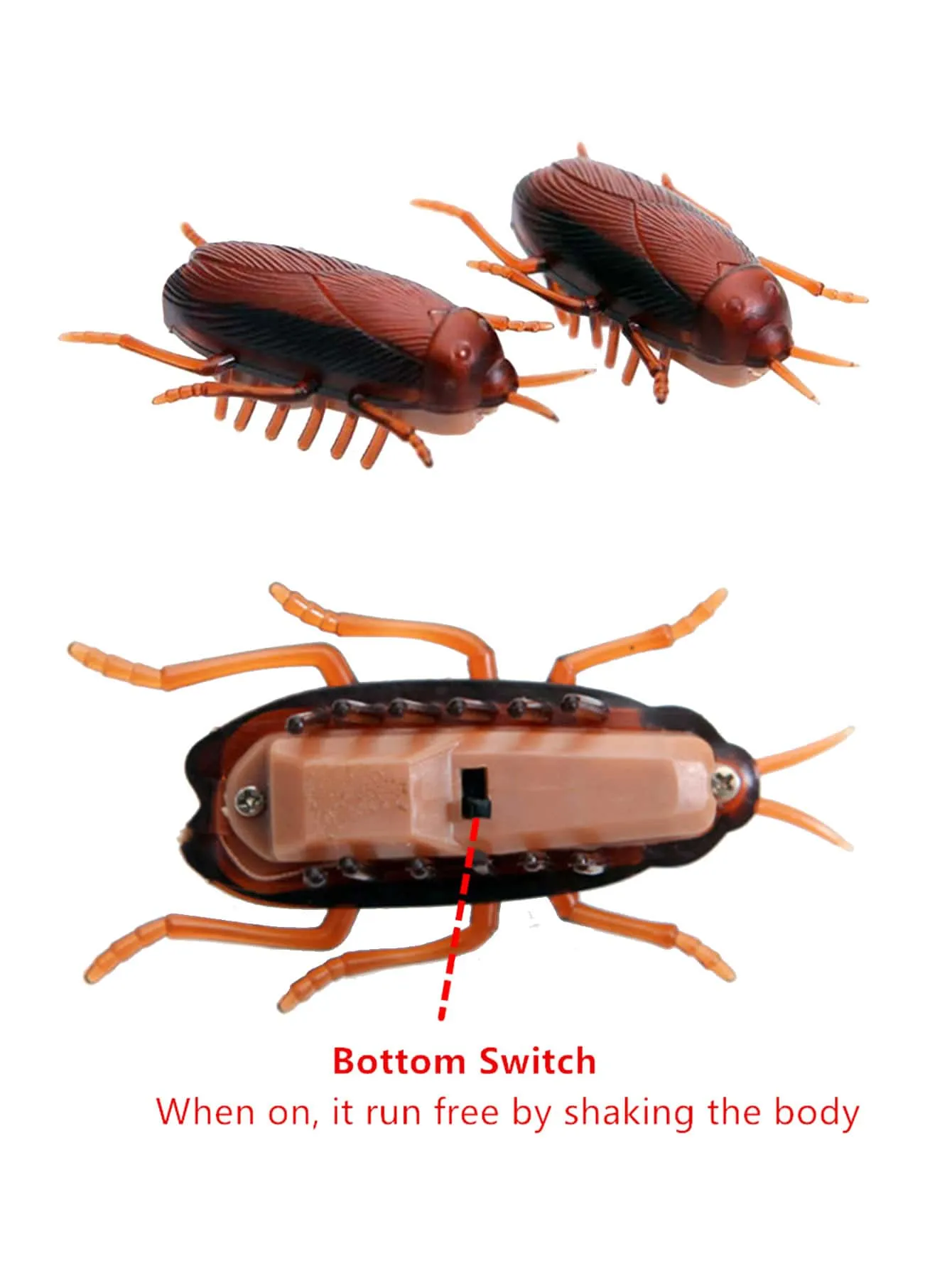 1pc Cockroach Design Electronic Cat Toy