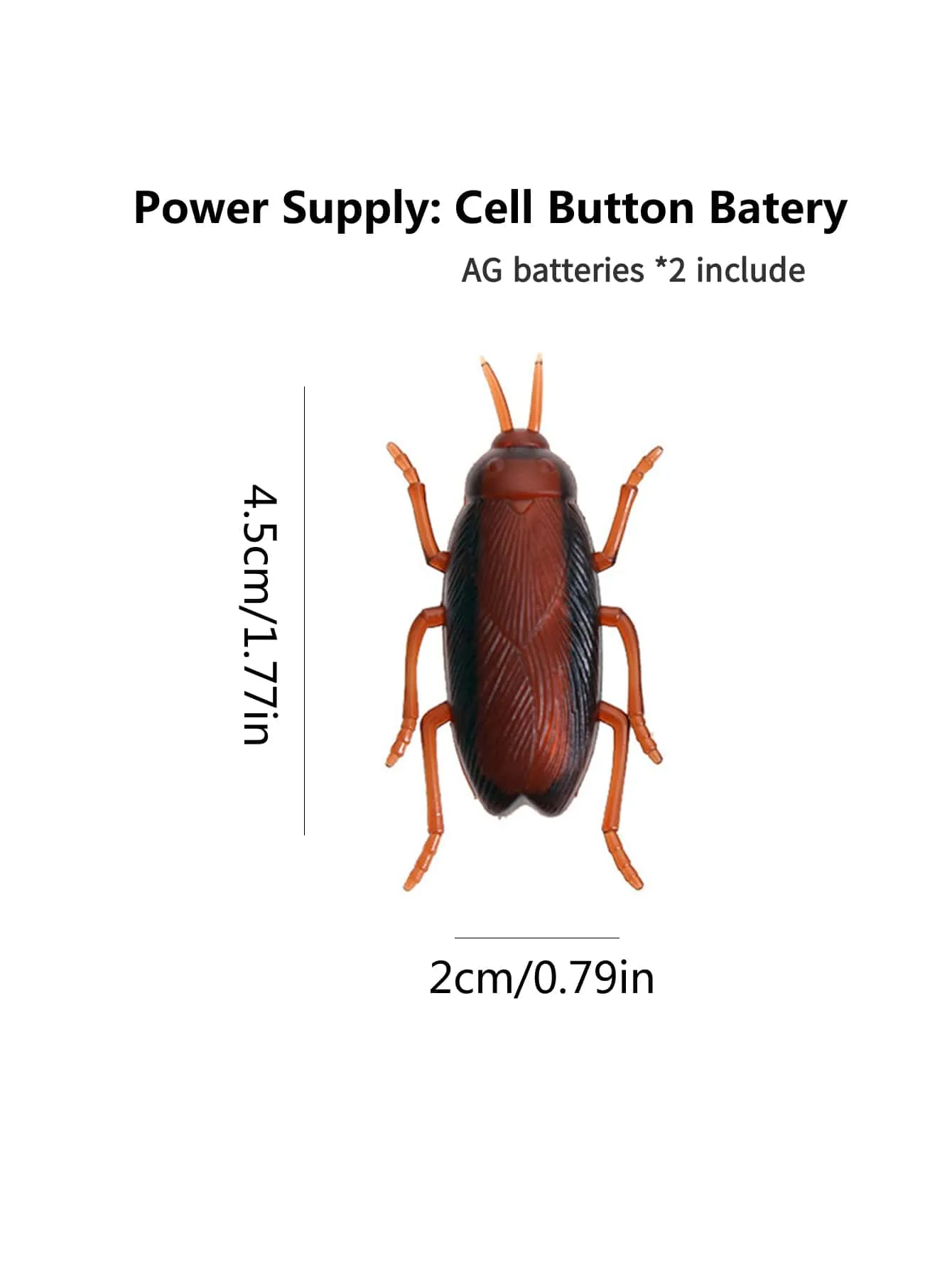 1pc Cockroach Design Electronic Cat Toy