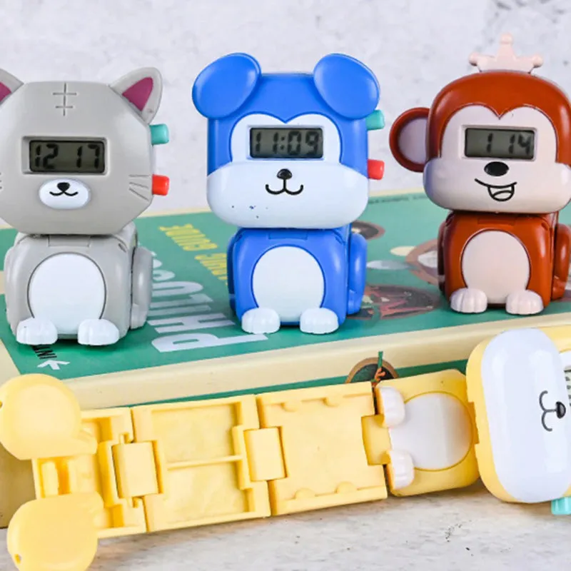 2-in-1 Animal Toy and Digital Watch for Kids