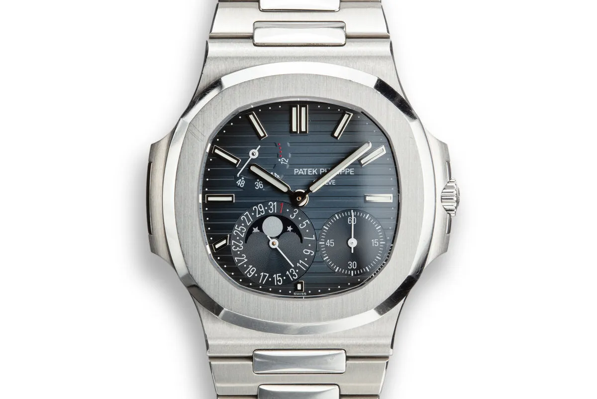 2014 Patek Philippe Nautilus 5712 /1A Blue Dial with Box and Papers