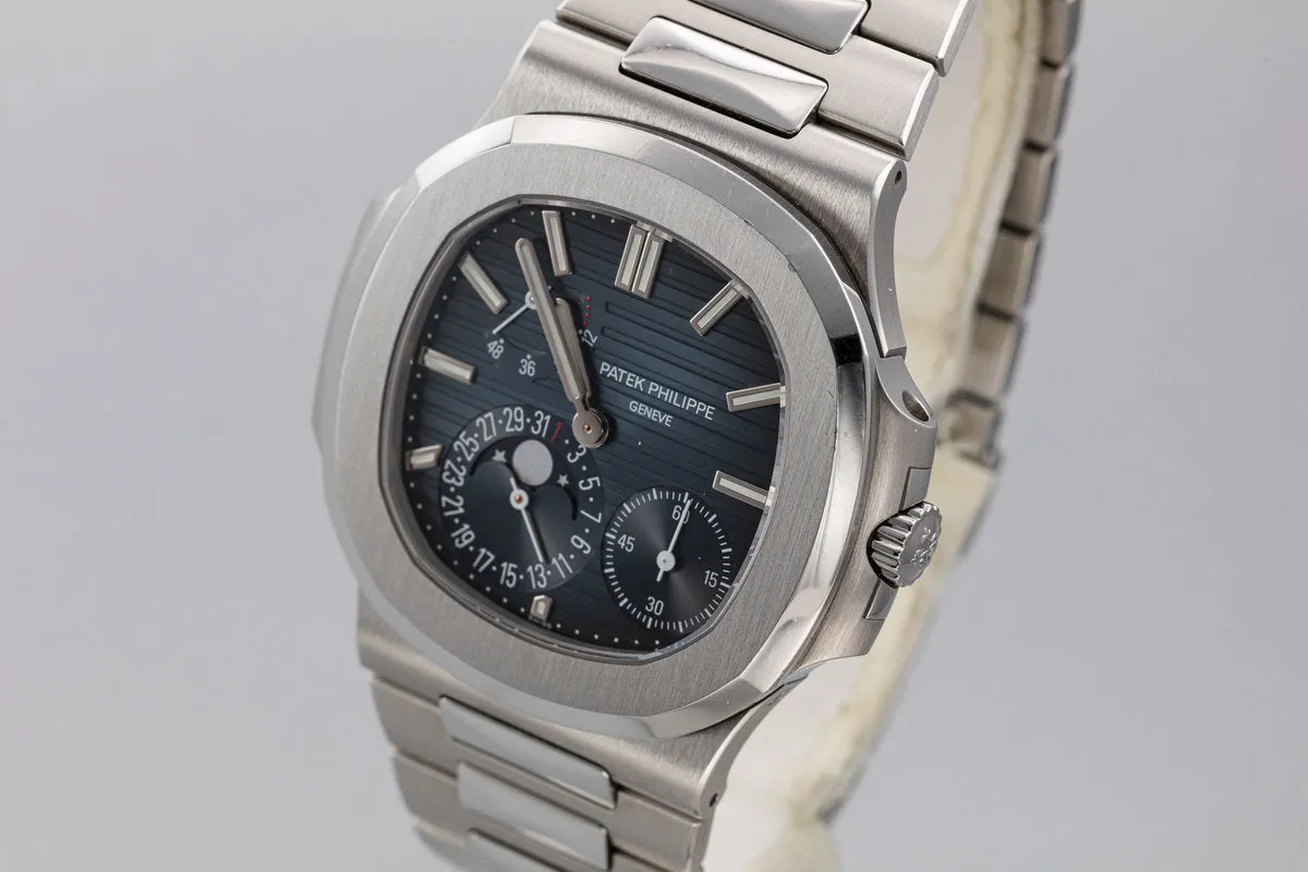 2014 Patek Philippe Nautilus 5712 /1A Blue Dial with Box and Papers