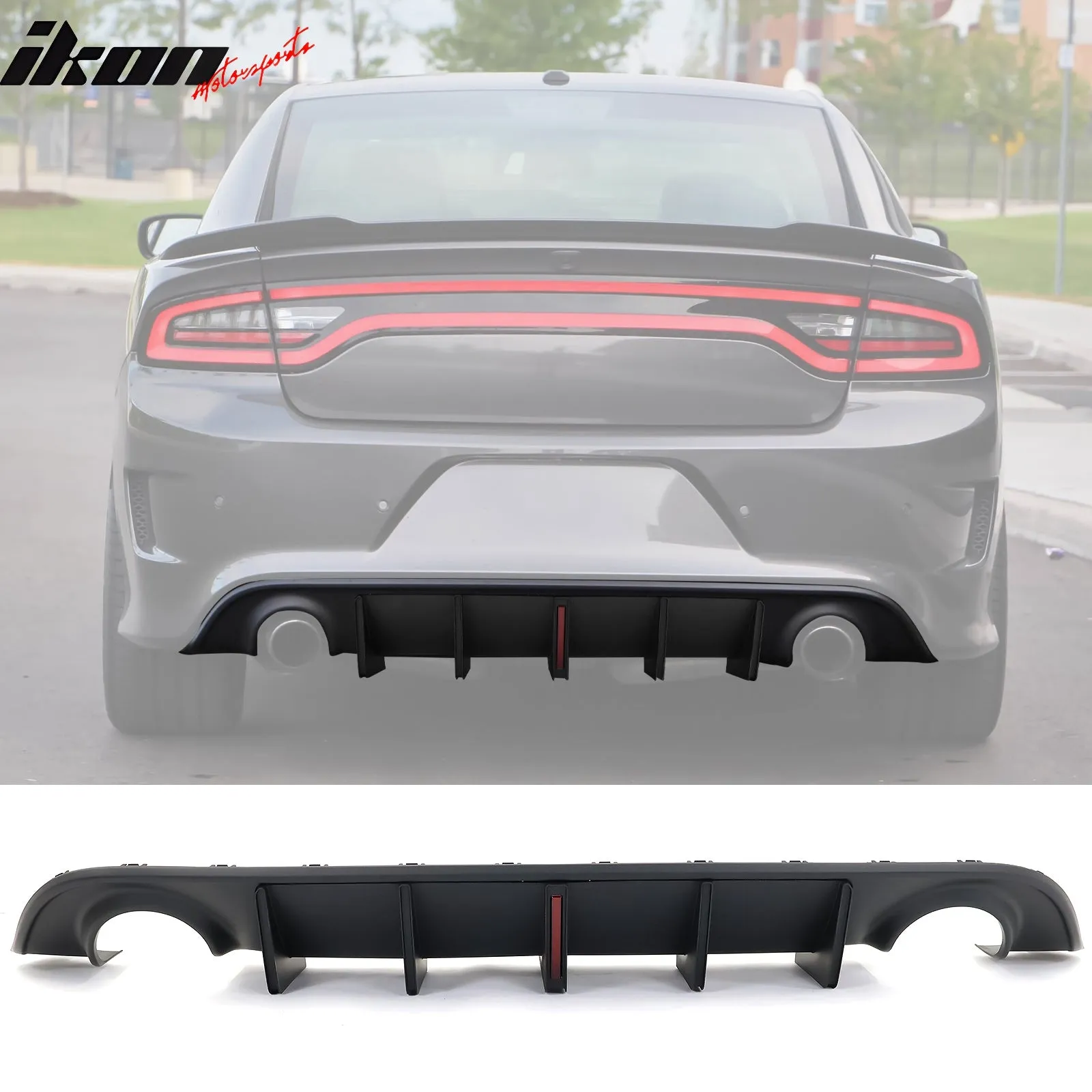 2015-2023 Dodge Charger Rear Bumper Diffuser PP 2PCS