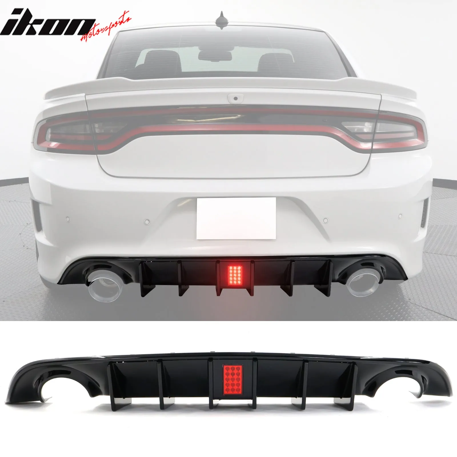 2015-2023 Dodge Charger Rear Bumper Diffuser PP 2PCS