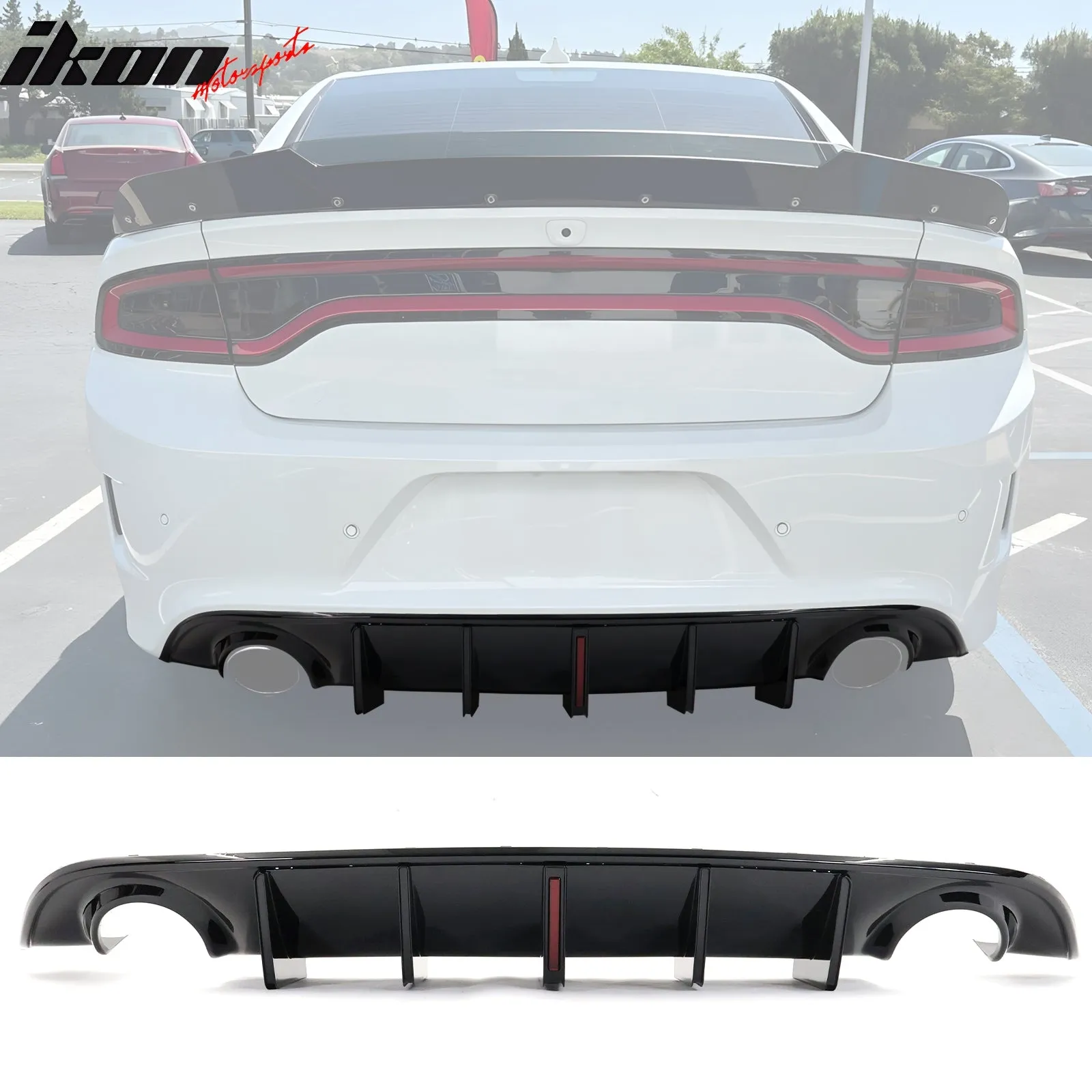 2015-2023 Dodge Charger Rear Bumper Diffuser PP 2PCS