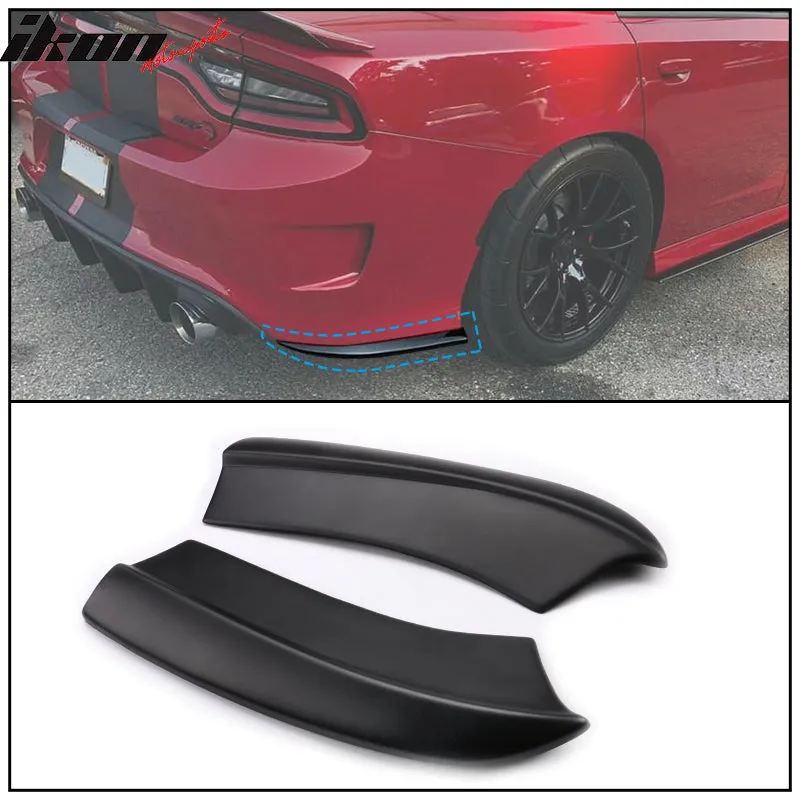 2015-2023 Dodge Charger Rear Diffuser   Side Aprons Bumper Lip PP