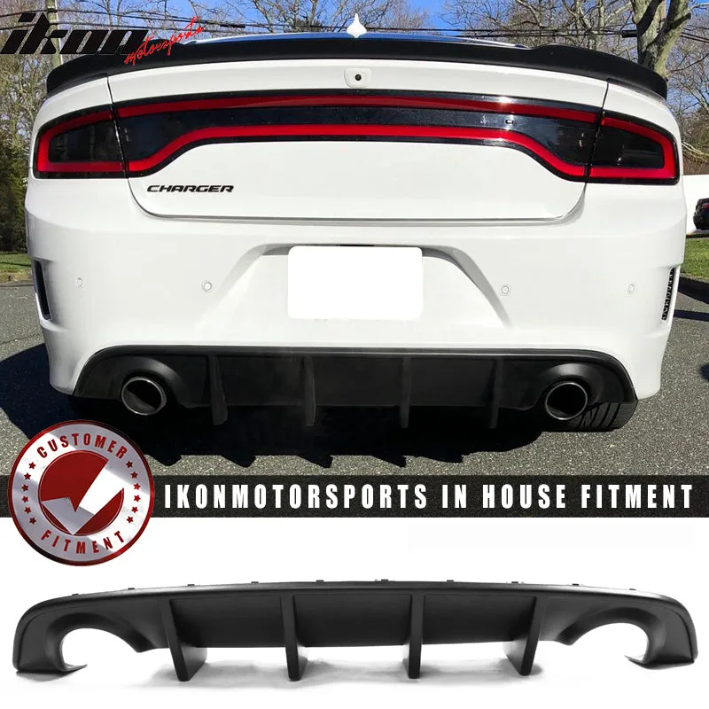 2015-2023 Dodge Charger Rear Diffuser   Side Aprons Bumper Lip PP