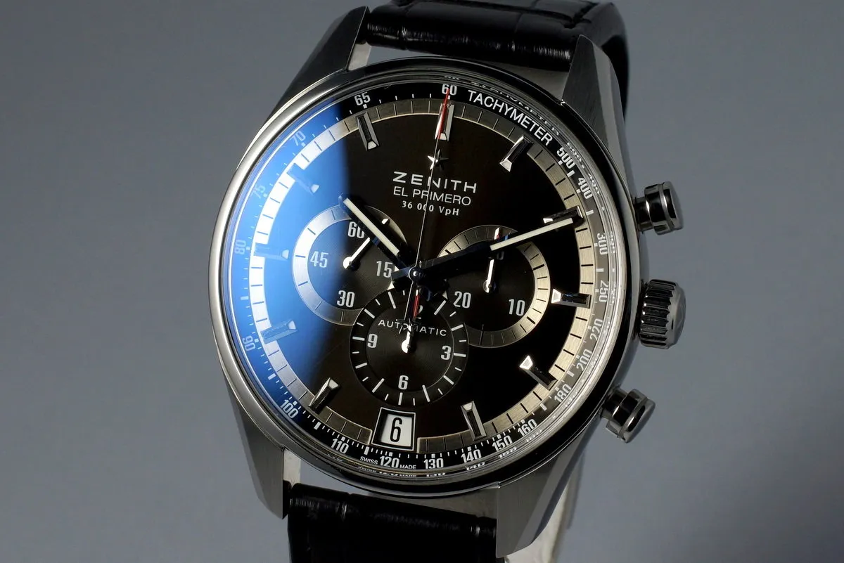 2015 Zenith El Primero 36,000 VPH 03.2040.400 with Box and Papers