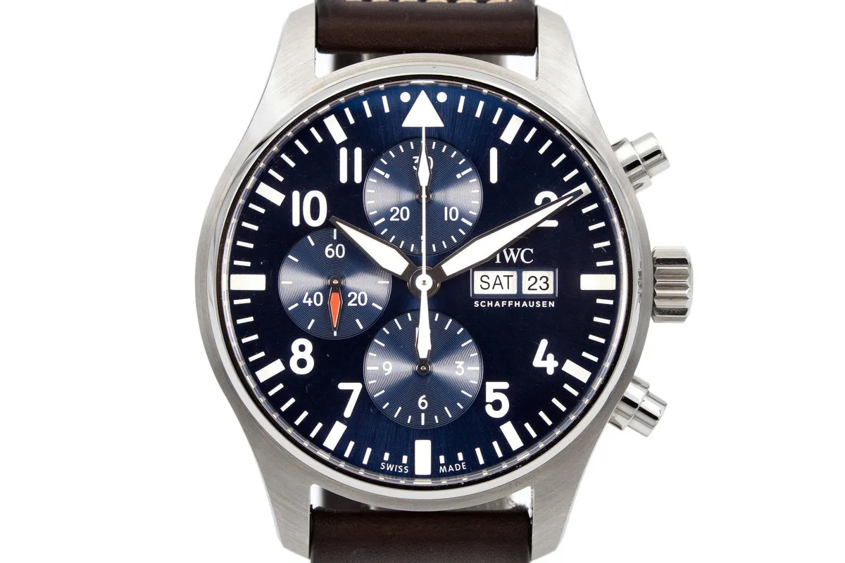 2016 IWC Pilot’s Chronograph IW377714 with Box and Papers