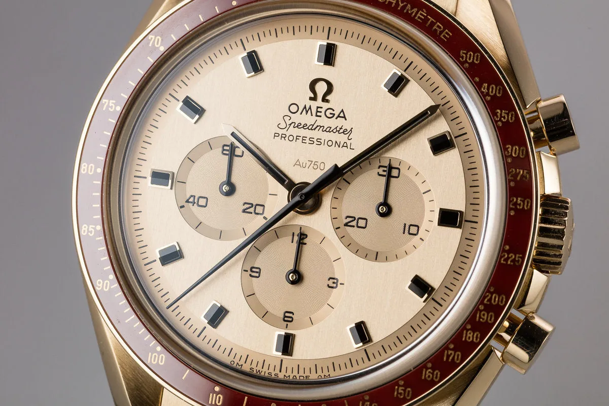 2019 Omega 50th Anniversary 18K "Moonshine Gold" Speedmaster Professional 310.60.42.50.99.001 with Box and Papers