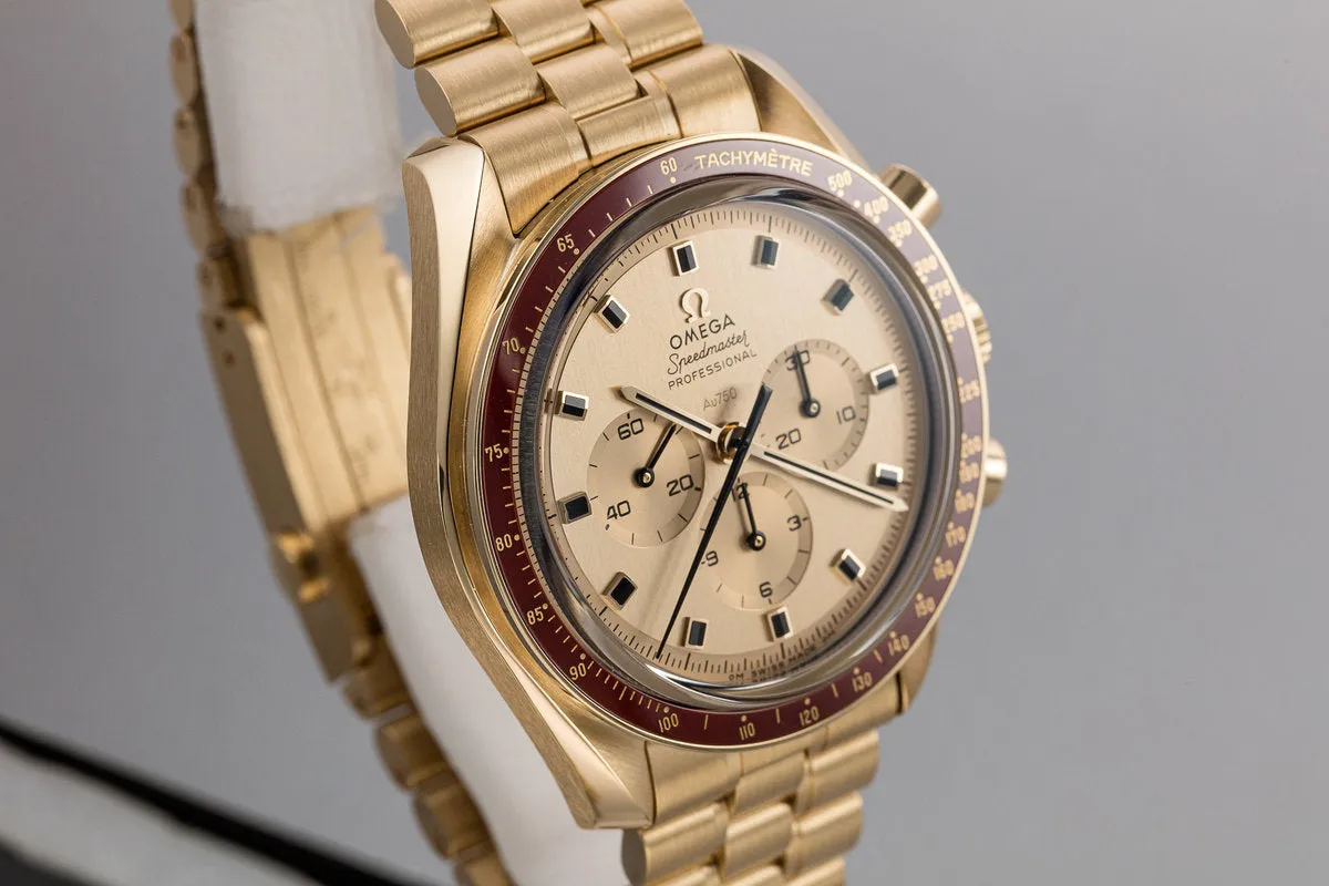 2019 Omega 50th Anniversary 18K "Moonshine Gold" Speedmaster Professional 310.60.42.50.99.001 with Box and Papers