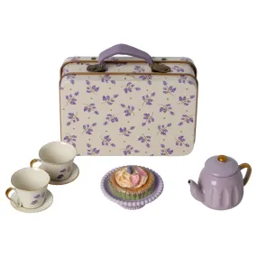 2023 Maileg Mouse Afternoon Treat Purple  Madelaine Tea Set