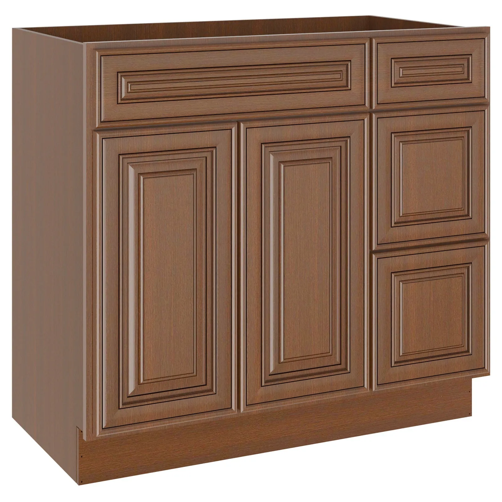 21"Dx36"Wx34-1/2"H Birch Solid Wood Bath Vanity Cabinet without Top V3621DR