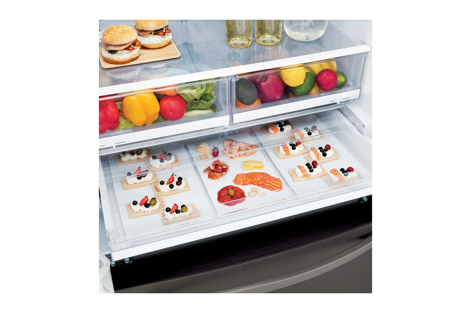 22 cu. ft. Smart wi-fi Enabled French Door Counter-Depth Refrigerator