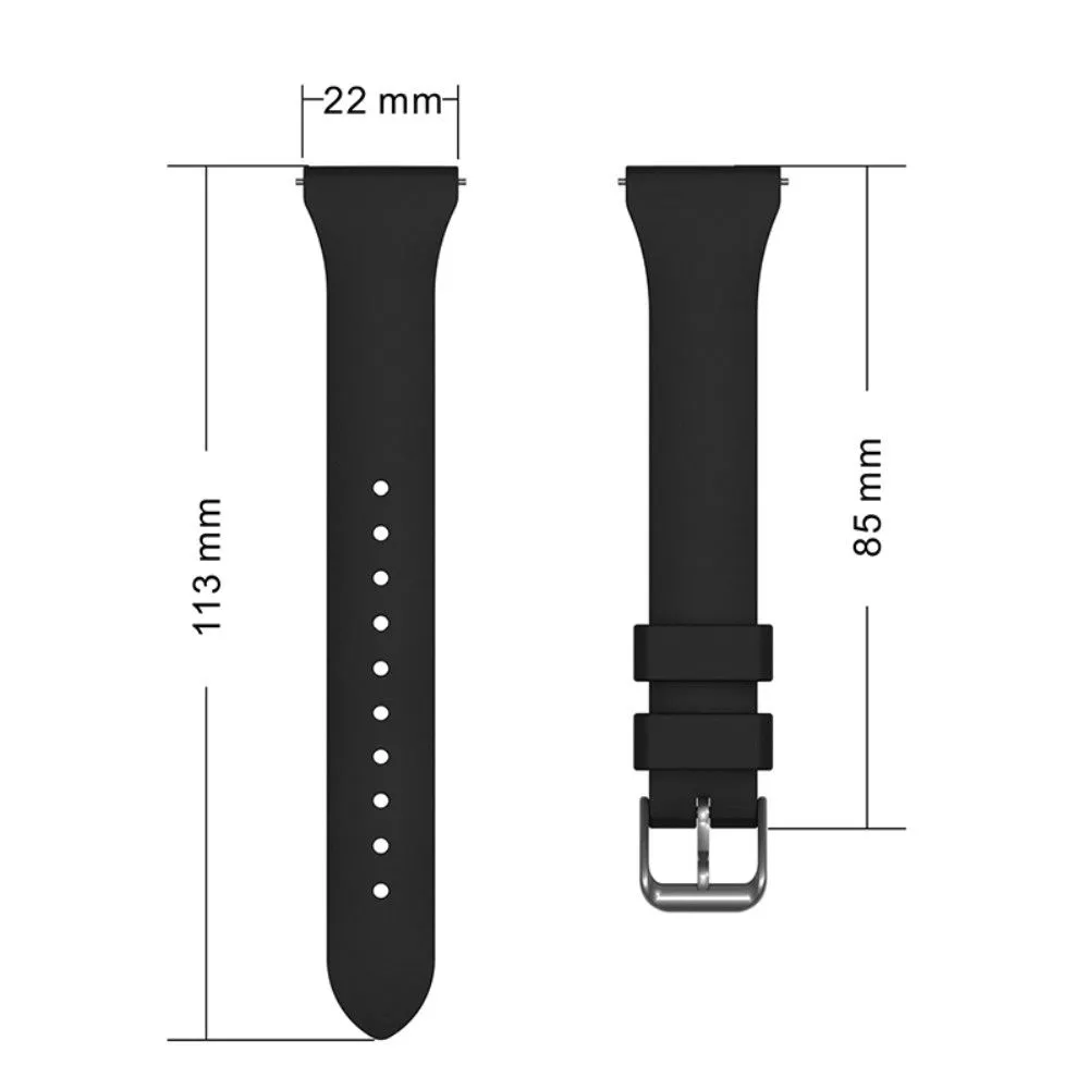 22mm Universal silicone watch strap - Beige