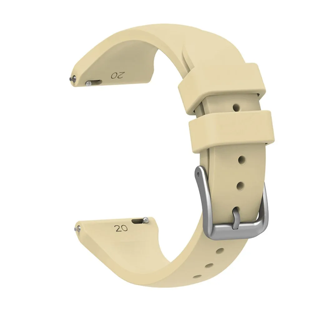 22mm Universal silicone watch strap - Beige