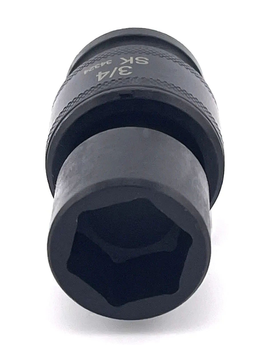 3/4" 1/2" Drive 6 Point Swivel Fractional Impact Socket