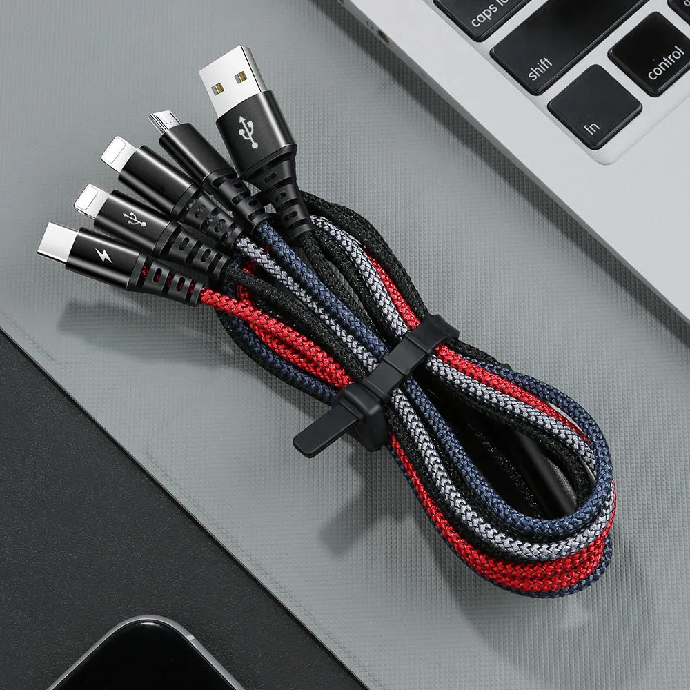 4 in 1 Lightning*2 Micro USB Type-C Cable