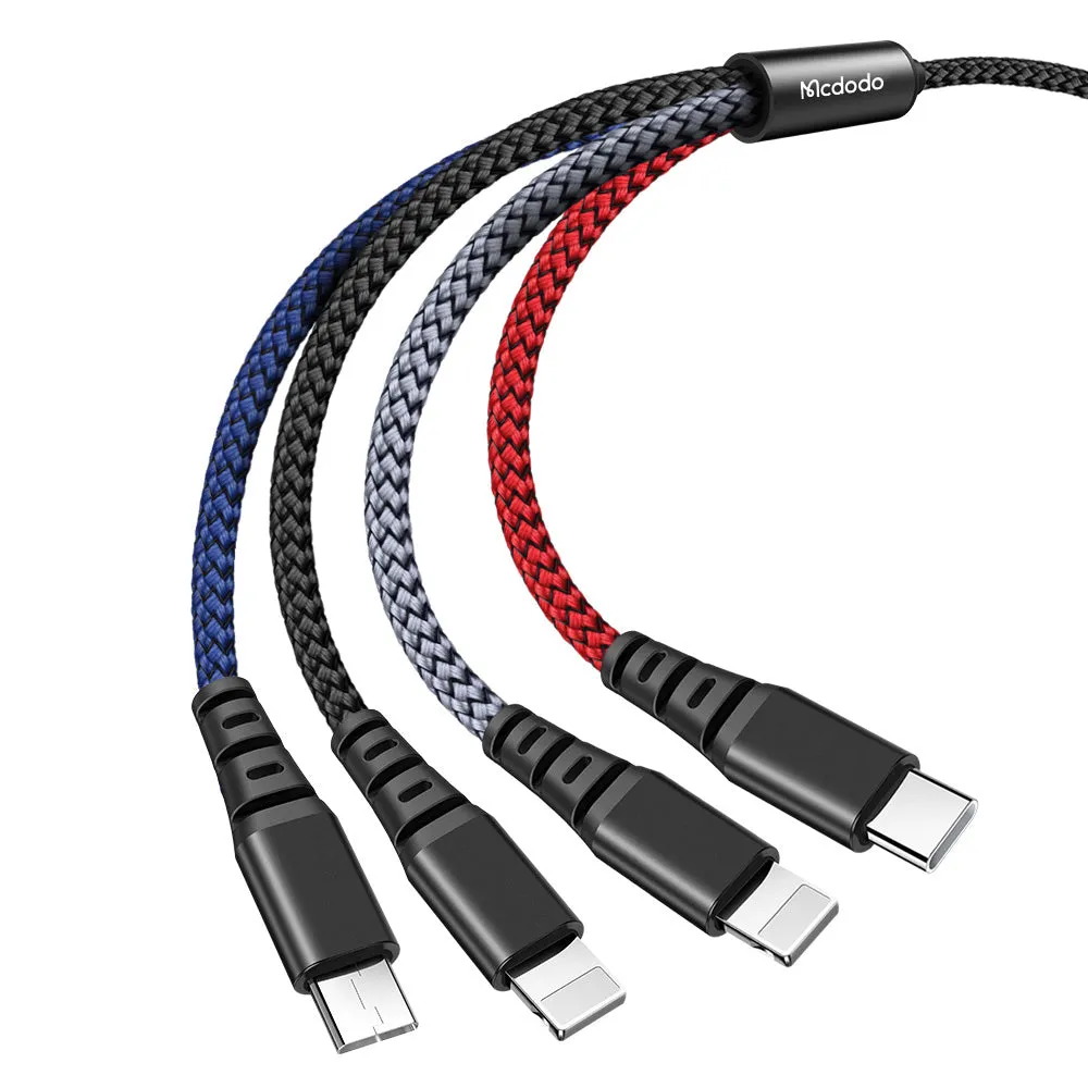 4 in 1 Lightning*2 Micro USB Type-C Cable