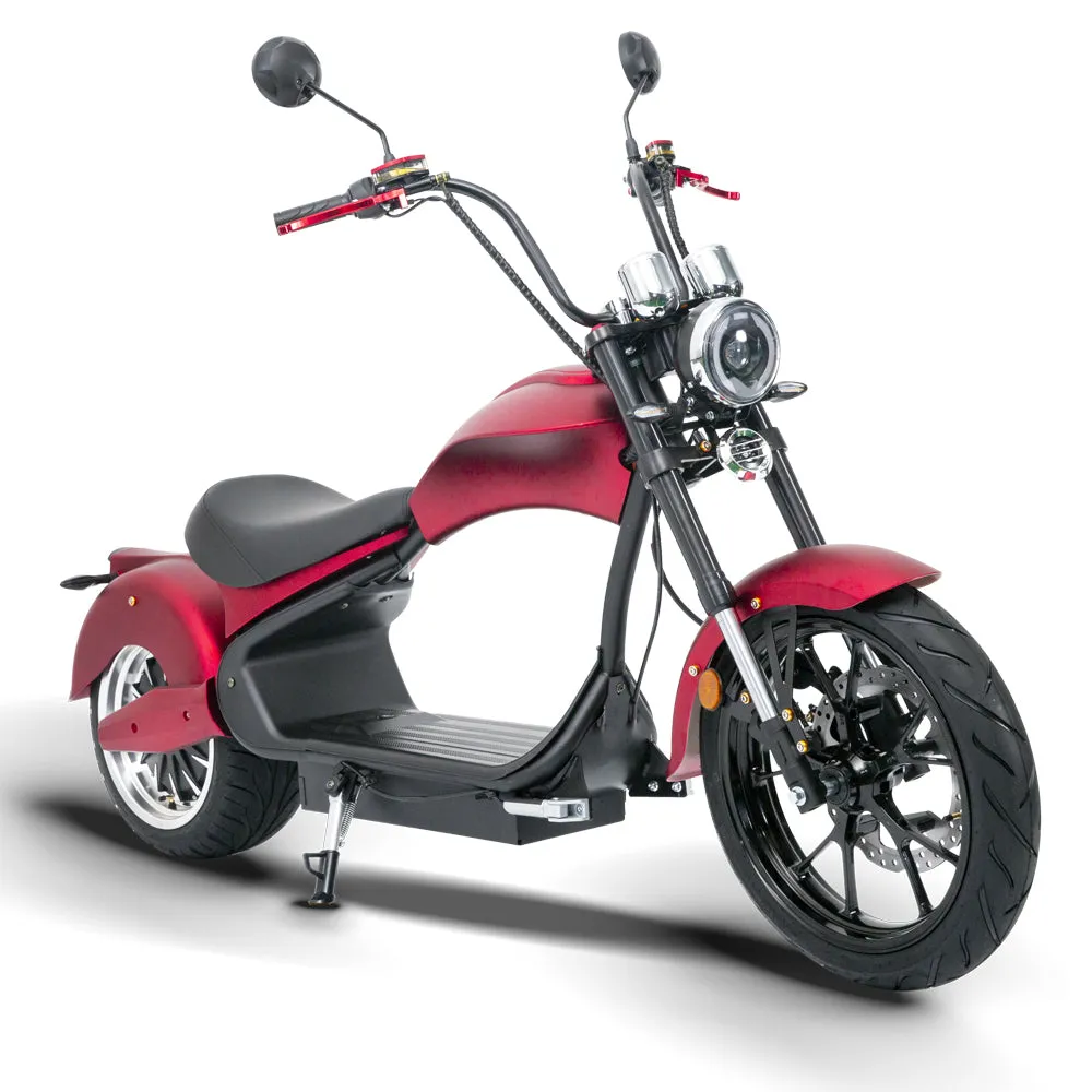 4000w-45MPH SoverSky MH3 Lithium Chopper Scooter Electric Motorcycle