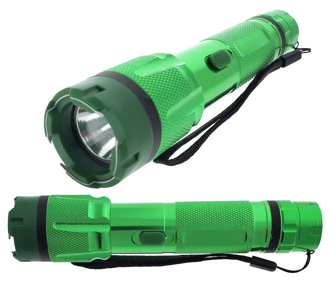 6.75" Green Stun Gun with Led Light 3 Million Volt