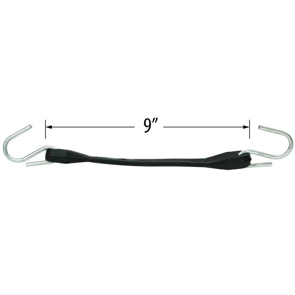 9" Rubber Tarp Straps (Box of 50) - EPDM Rubber