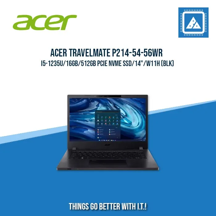 ACER TRAVELMATE P214-54-56WR I5-1235U/16GB/512GB PCIE NVME SSD | BEST FOR STUDENTS AND FREELANCERS LAPTOP