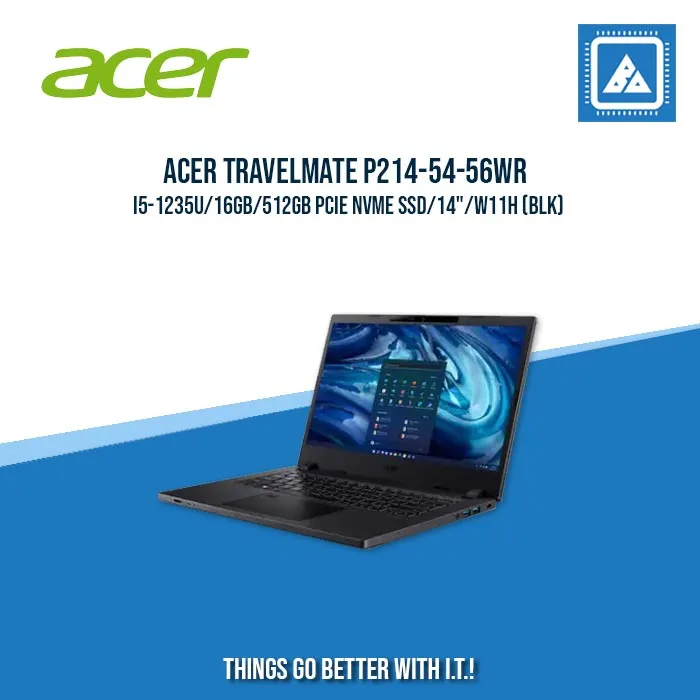 ACER TRAVELMATE P214-54-56WR I5-1235U/16GB/512GB PCIE NVME SSD | BEST FOR STUDENTS AND FREELANCERS LAPTOP