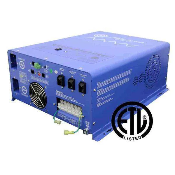 Aims Power PICOGLF6024240SUL 6000 Watt Pure Sine Inverter Charger ETL Listed to UL 458 New