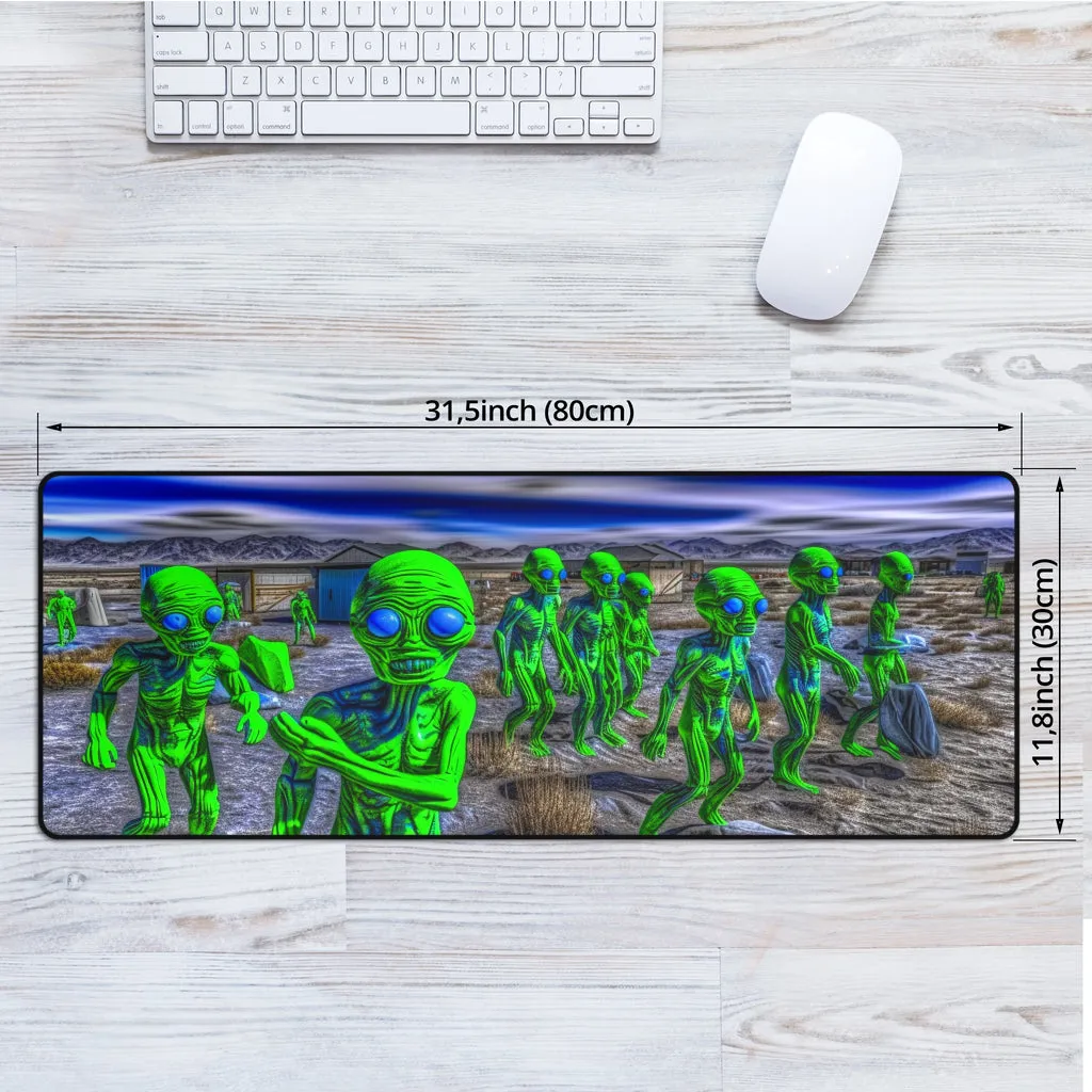 Alien Friends Mouse Mat | Acidmath AI