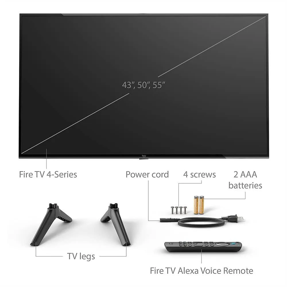 Amazon Fire TV 55" 4-Series 4K UHD smart TV, stream live TV without cable.