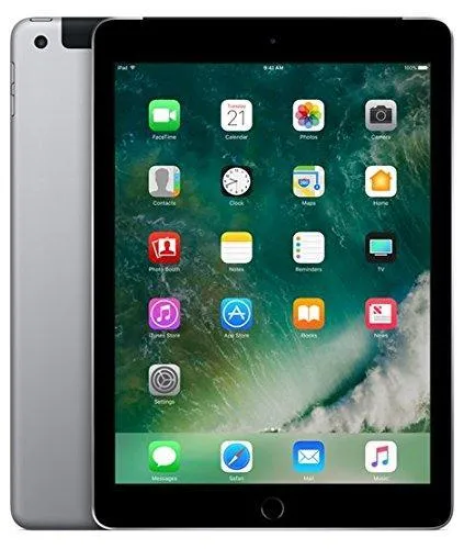 Apple iPad Tablet (9.7 inch, 128GB, Wi-Fi   4G LTE   Voice Calling), Space Grey