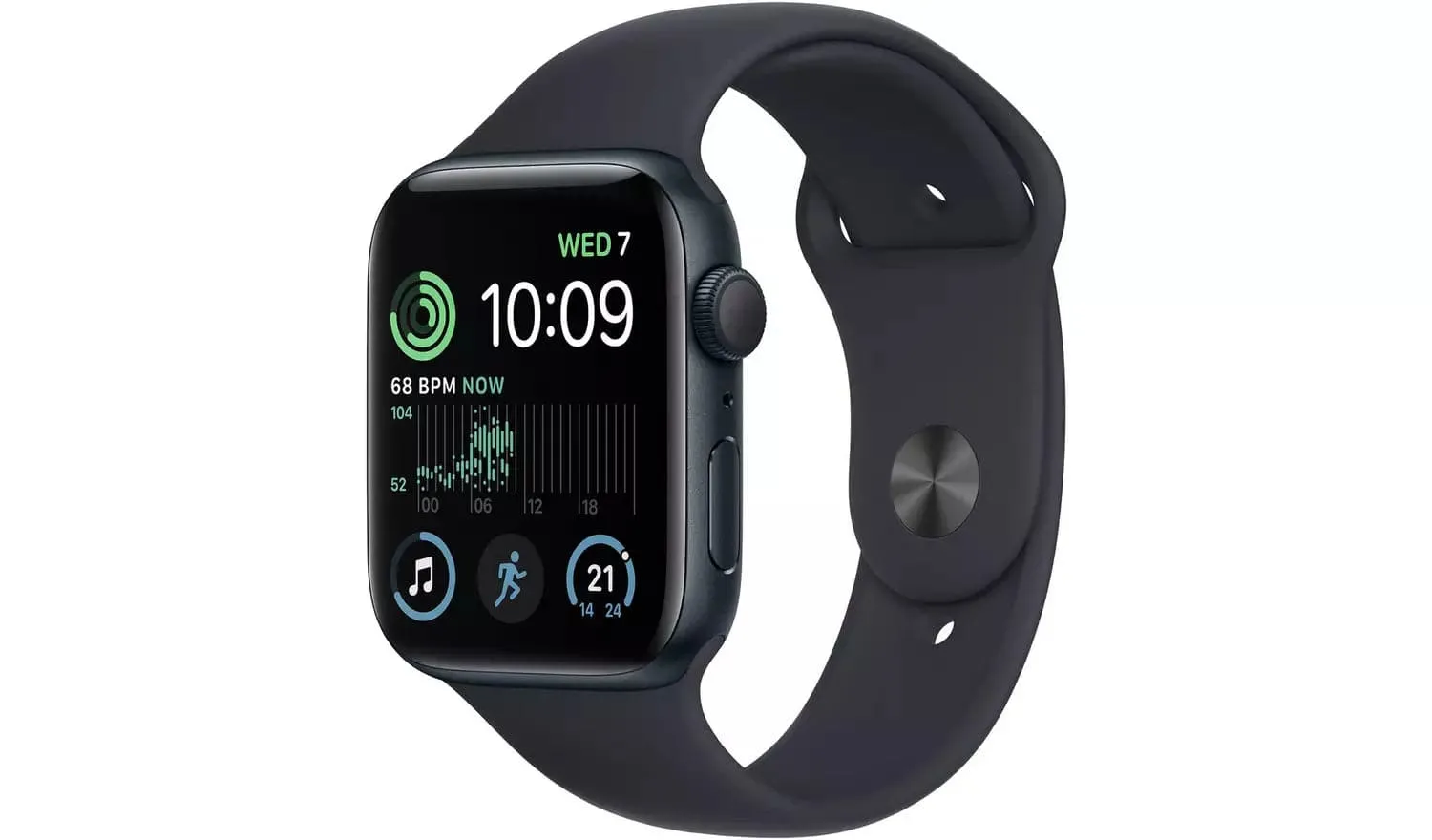 Apple Watch SE GPS 44mm GPS Midnight Aluminium Case & Sport Band