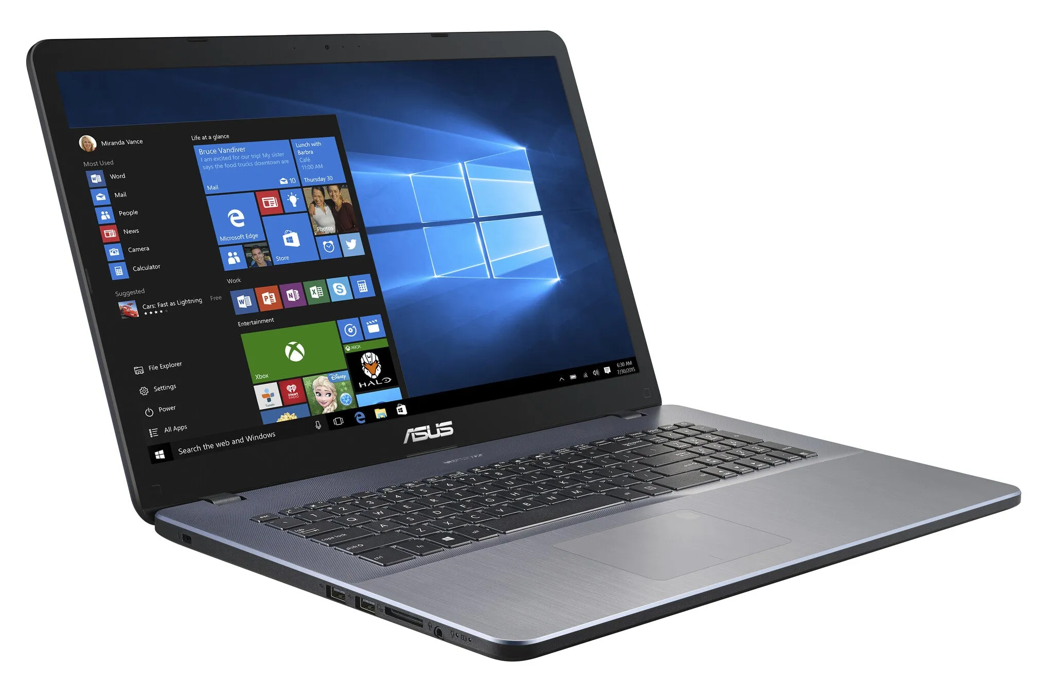 ASUS VivoBook 17 X705MAR-BX022T laptop 43.9 cm (17.3") HD  Intel® Celeron® N N4020 8 GB DDR4-SDRAM 1 TB HDD Wi-Fi 5 (802.11ac) Windows 10 Home Grey