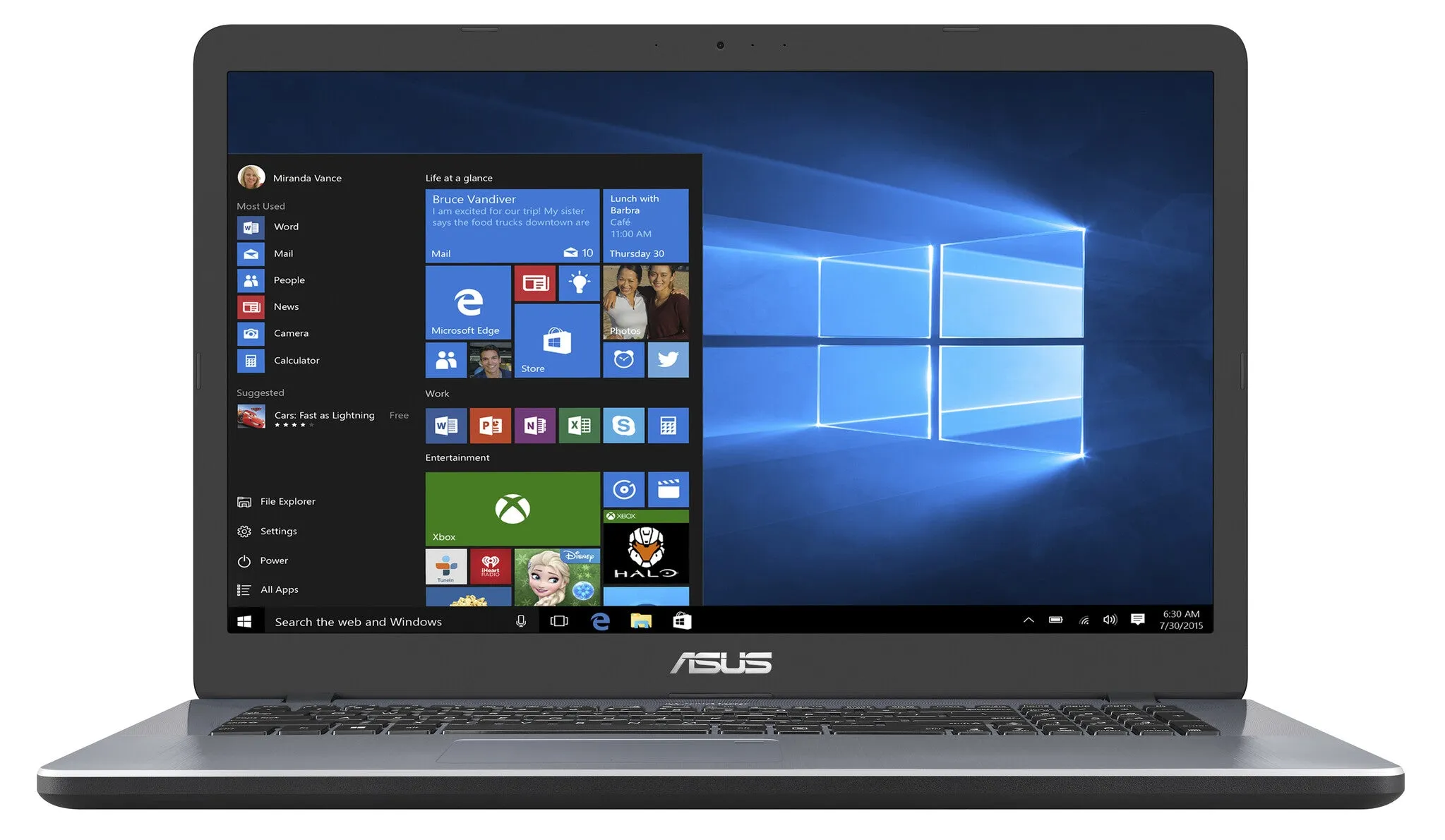 ASUS VivoBook 17 X705MAR-BX022T laptop 43.9 cm (17.3") HD  Intel® Celeron® N N4020 8 GB DDR4-SDRAM 1 TB HDD Wi-Fi 5 (802.11ac) Windows 10 Home Grey