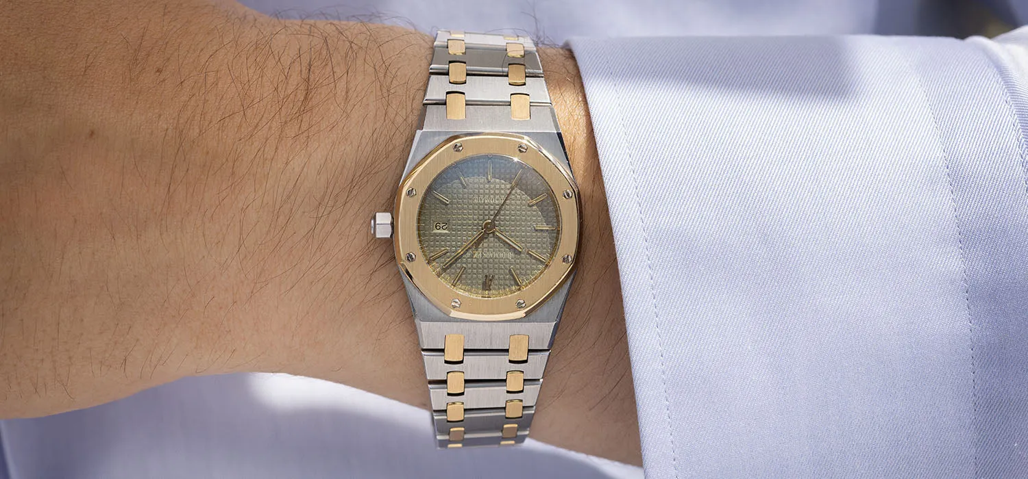 Audemars Piguet Royal Oak 15000SA Steel and Gold Tropical Dial