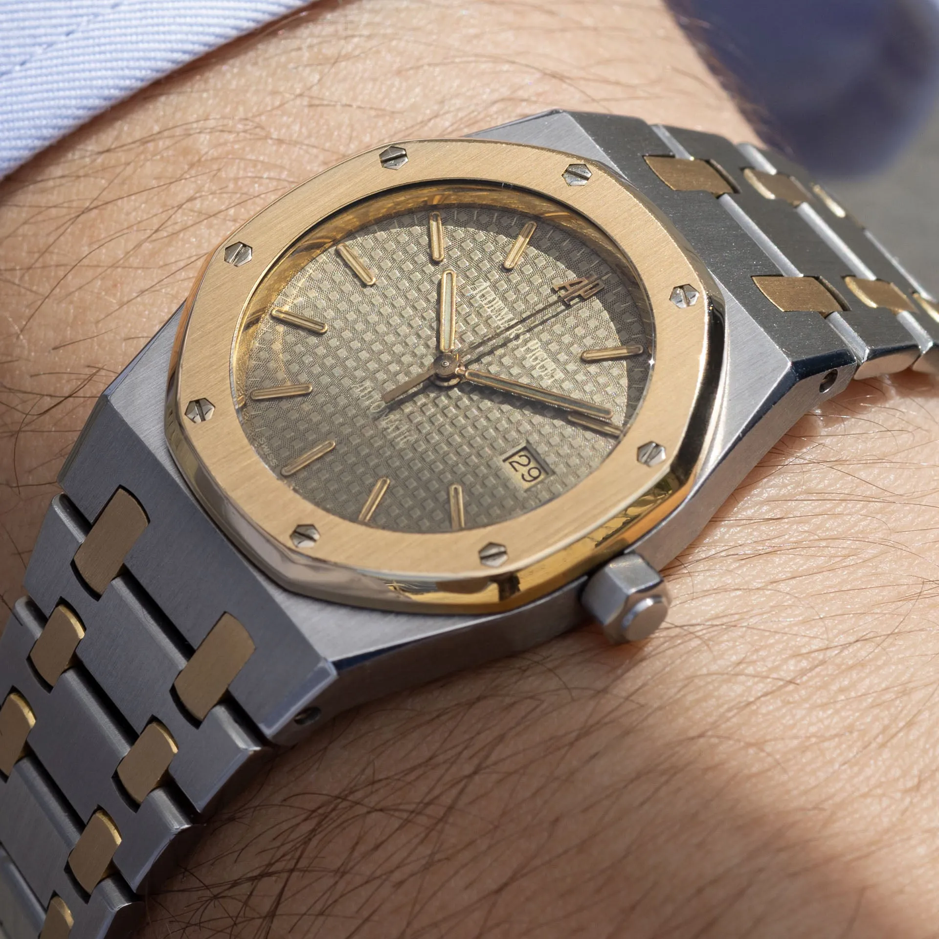 Audemars Piguet Royal Oak 15000SA Steel and Gold Tropical Dial