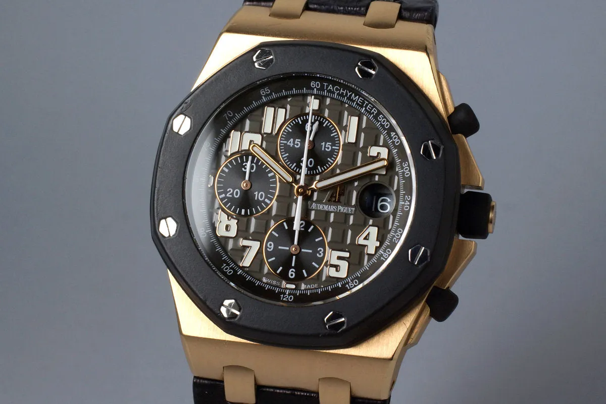 Audemars Piguet Royal Oak Offshore Rose Gold 25940OK with Box and Papers