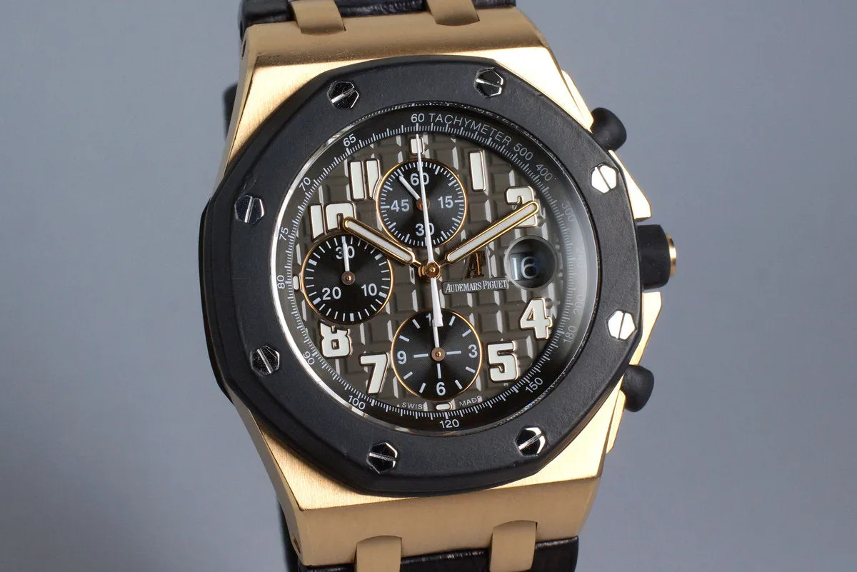 Audemars Piguet Royal Oak Offshore Rose Gold 25940OK with Box and Papers