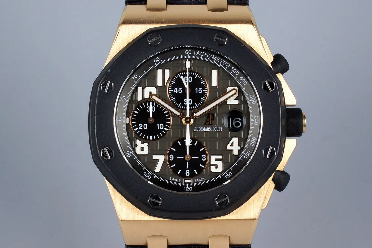 Audemars Piguet Royal Oak Offshore Rose Gold 25940OK with Box and Papers