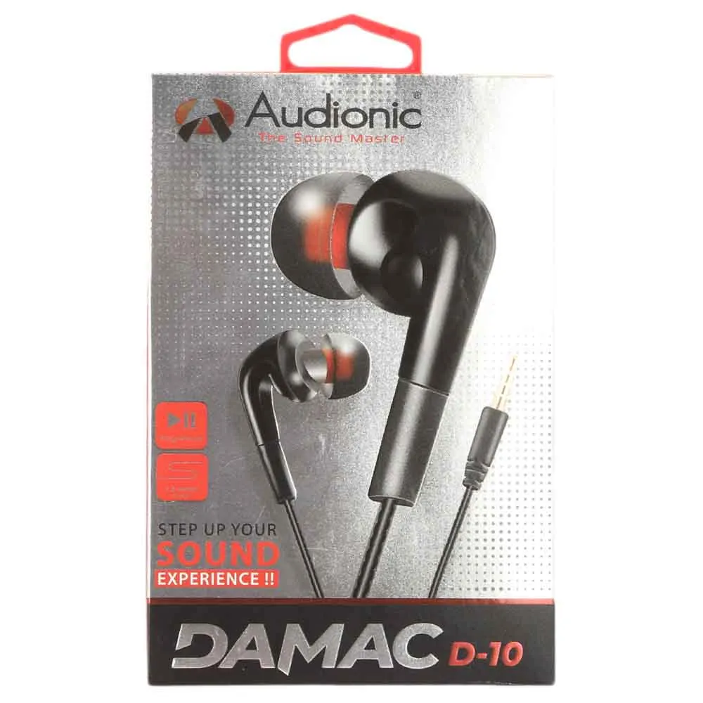 Audionic Damac Handsfree (T-10) - Black