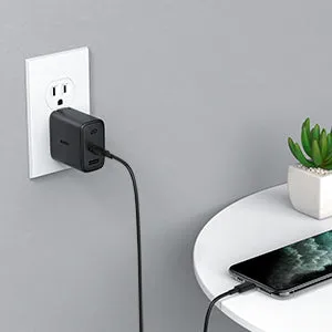 Aukey Swift 32W 2-Port Fast Charger USB C Wall Charger with Foldable Plug